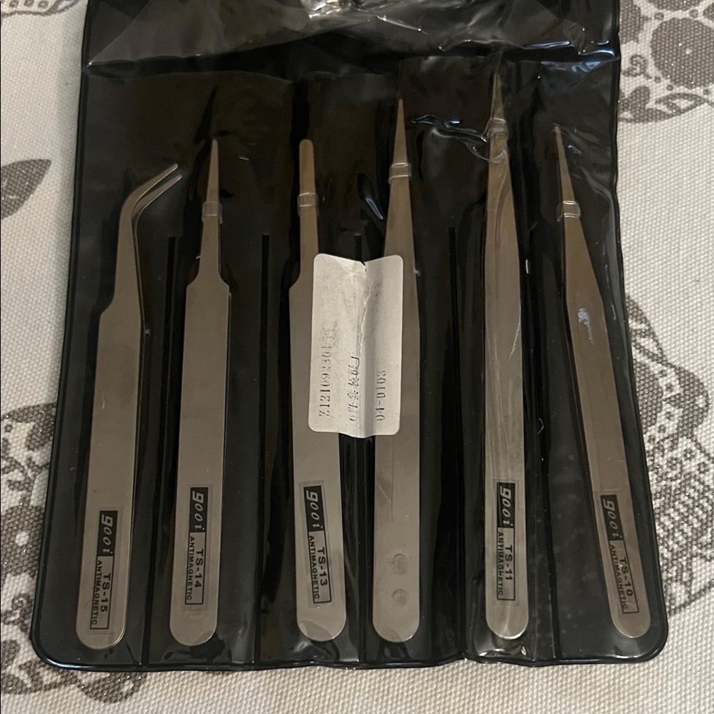 Precision Stainless Steel Tweezers Set